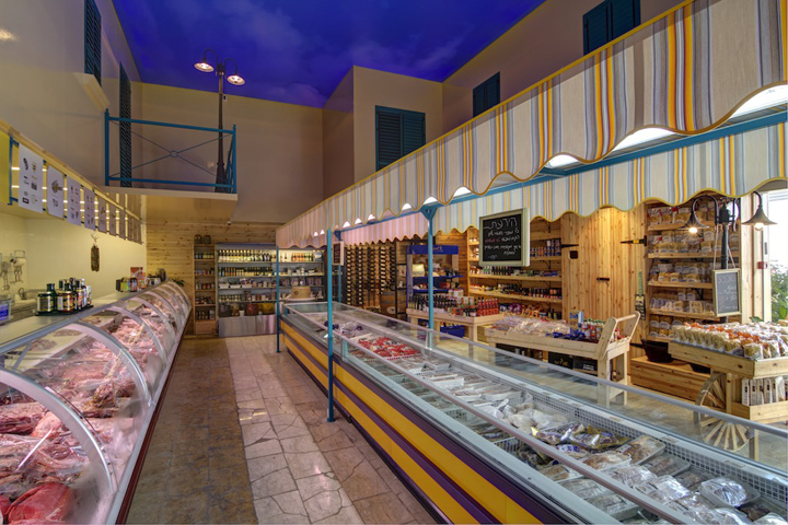 Amigos meat store by Ron Bliberg, Israel