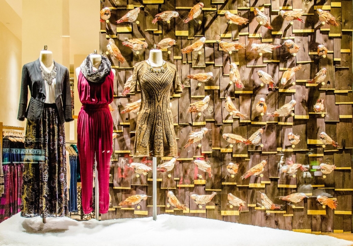 ANTHROPOLOGIE, Fifth Avenue christmas display 2014