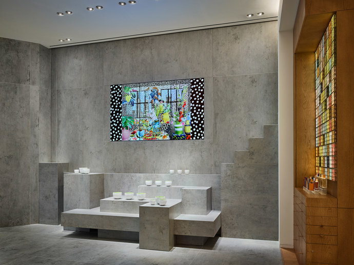 HermÃ¨s Perfume Library on Liberty Street, N.Y by RDAI and RF Studio architects