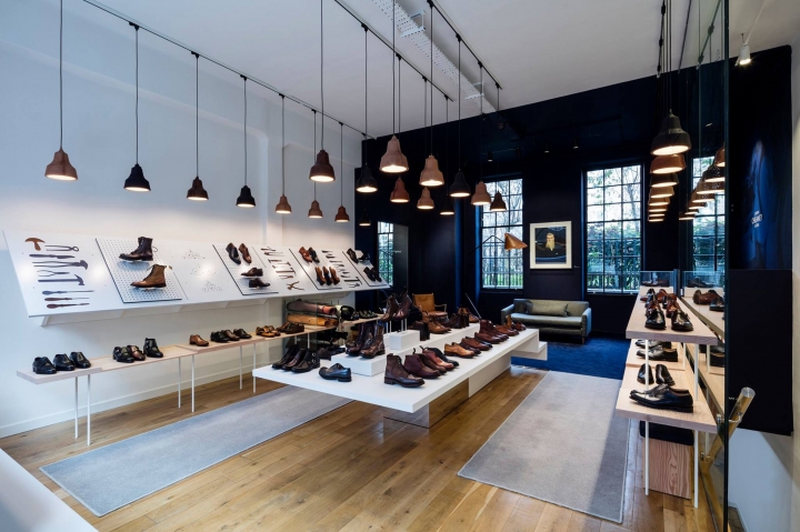  British footwear brand Joseph Cheaney & Sons store by Checkland Kindleysides