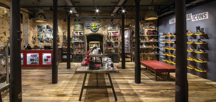 Dr. Martens industrial design store by Closed Sundays 