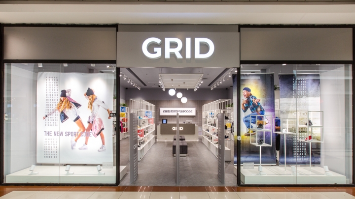 GRID sports equipment shop made by picktwo in Pitesti