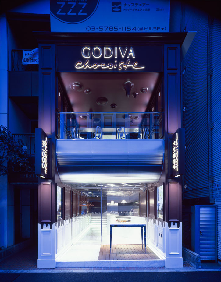 Godiva's Chocolate interior concept in Harajuku