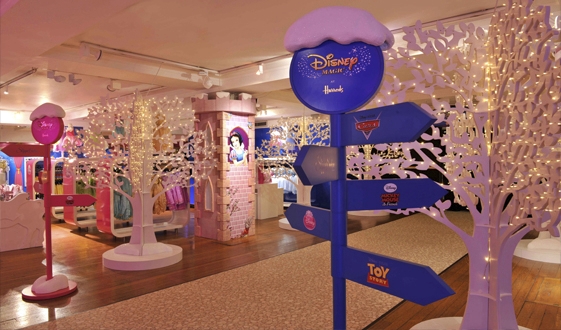 Disney pop-up boutique in Harrods 
