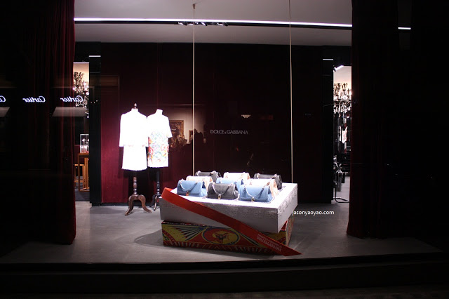 DOLCE AND GABBANA shop windows display in London/ BOND STREET