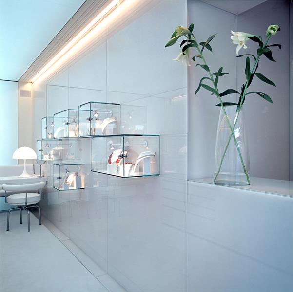 Anima jeweller's shop minimalist shop interior
