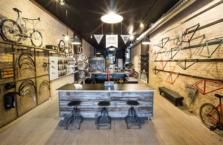 Handsome Cycle store by KNOCK, Minneapolis