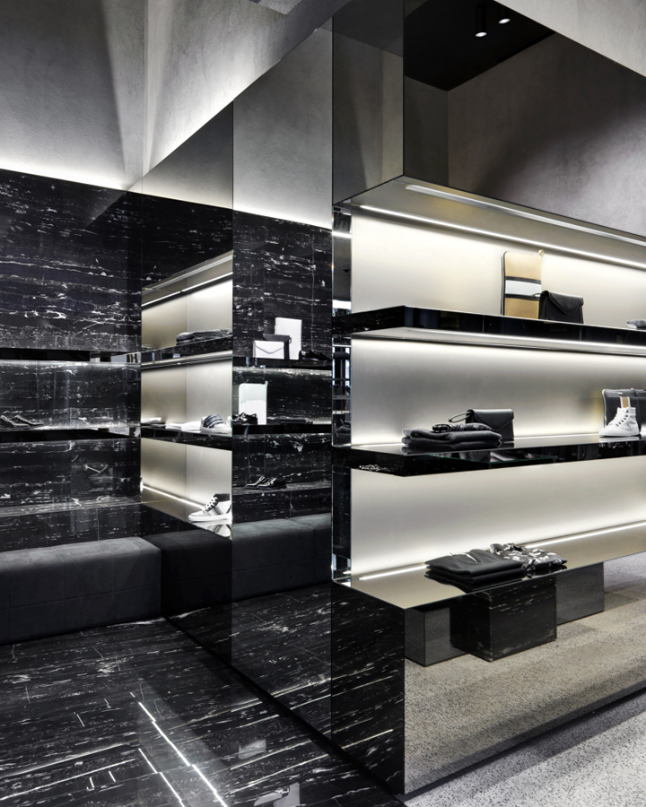 Les Hommes flagship store by Piuarch, Milan 